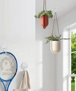 Alternative view of Adhesive Wall & Ceiling Decor Hooks: 4-Pack 3 lbs Heavy Duty No-Drill 360° Swivel Adjustable for Hanging Home Accents Lights Plants Wind Chimes Compatible with 3M Command Strips